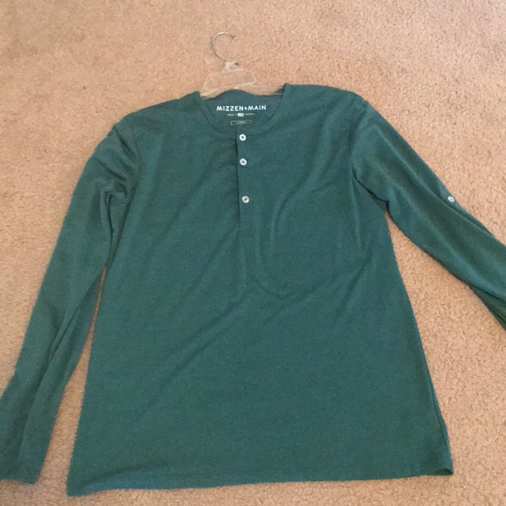 Men’s Mizzen and Main Green Henley